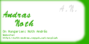 andras noth business card